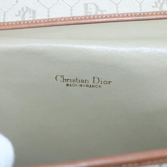 DIOR Honeycomb Canvas Shoulder Bag Beige Gold - Picture 10 of 16